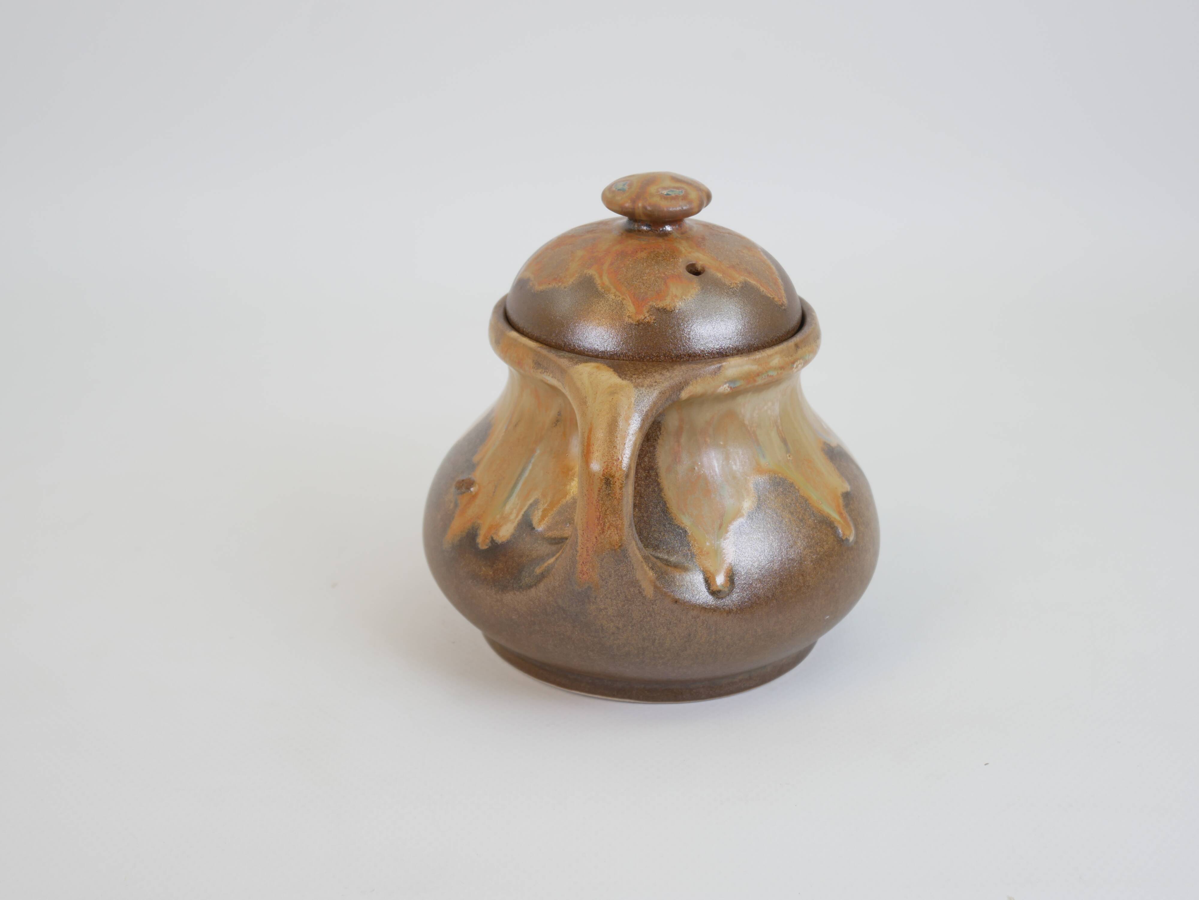 Art Nouveau ceramic sugar bowl from the Denbac factory