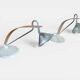 Pair of chrome Scandinavian design lamps - Tord Bjorklund: Prolog - 1990