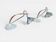 Pair of chrome Scandinavian design lamps - Tord Bjorklund: Prolog - 1990