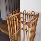 Rattan umbrella holder