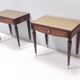 Pair of Beech and Ebonized Walnut Nightstands Attr. to Paolo Buffa, Italy