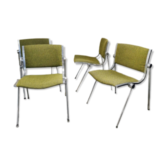 Set of 4 "Uno" chairs for Vaghi, 1970