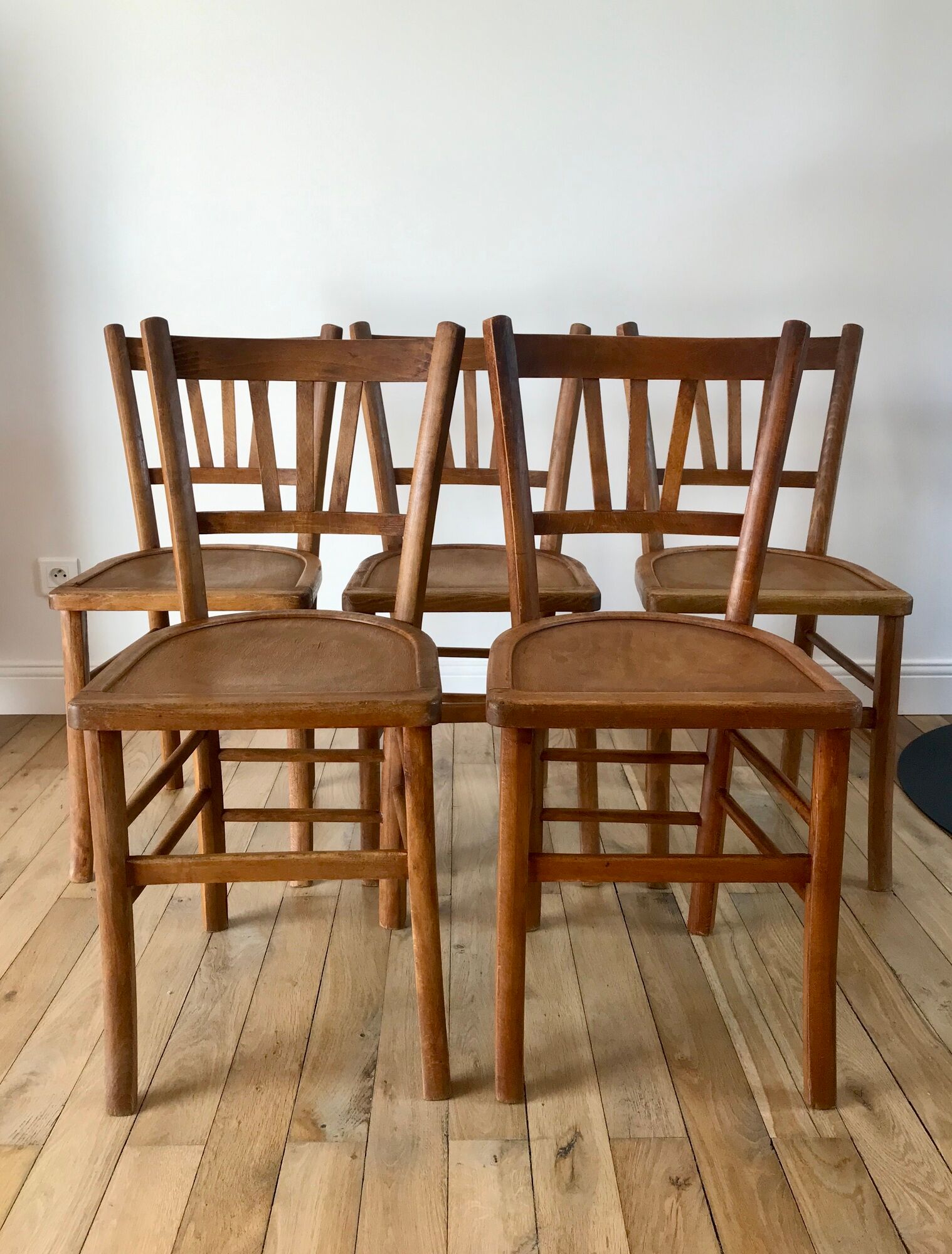 Set of 5 Luterma bistro chairs 50s