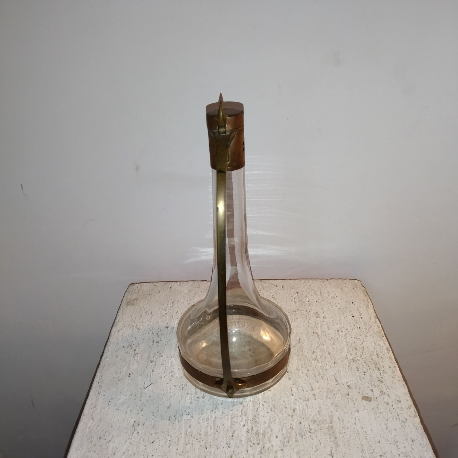 Art-nouveau decanter Locksmith-Bovy
