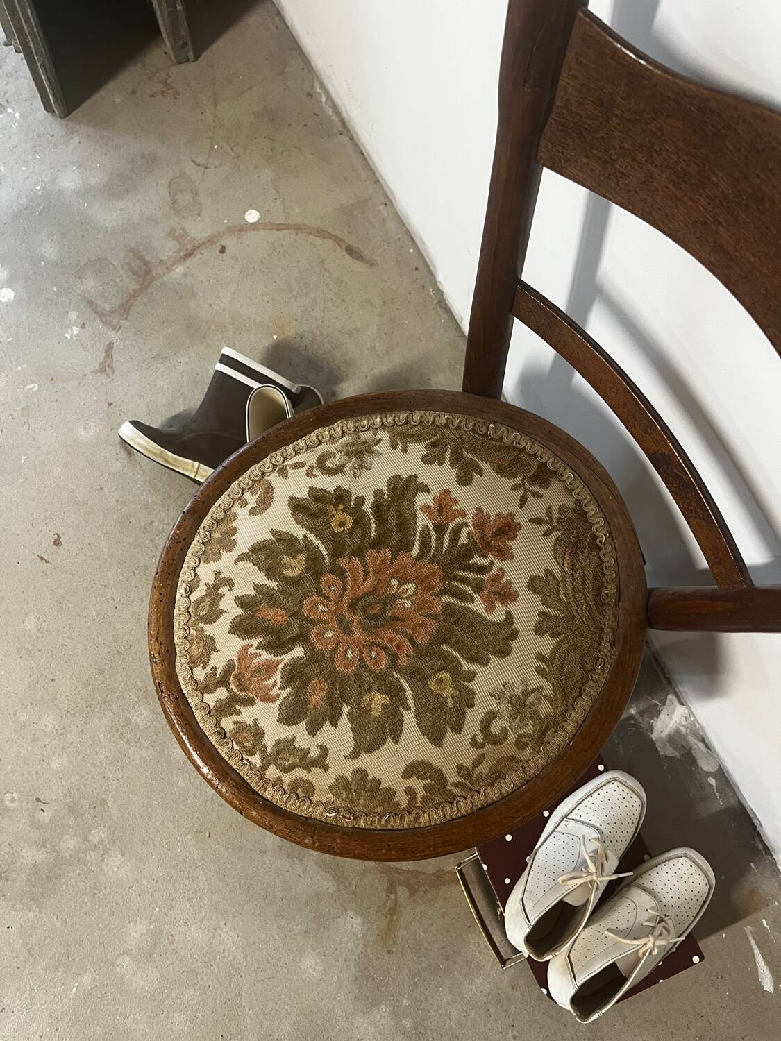 Children's turned wooden chair