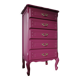 Chiffonnier vintage prune