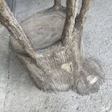 Faux wood rockery armchair