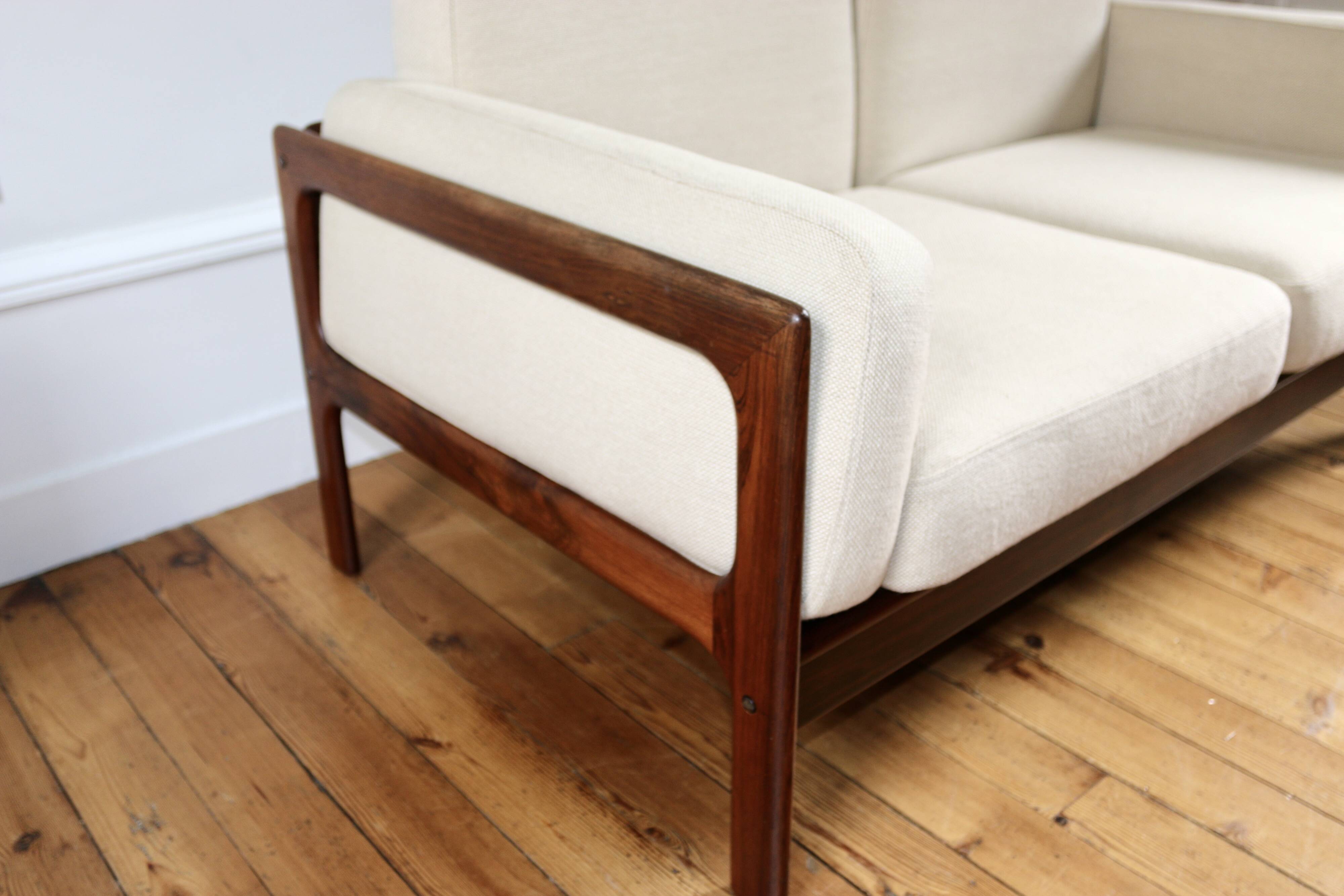 Vintage Danish Scandinavian bench in Rio rosewood, 1960