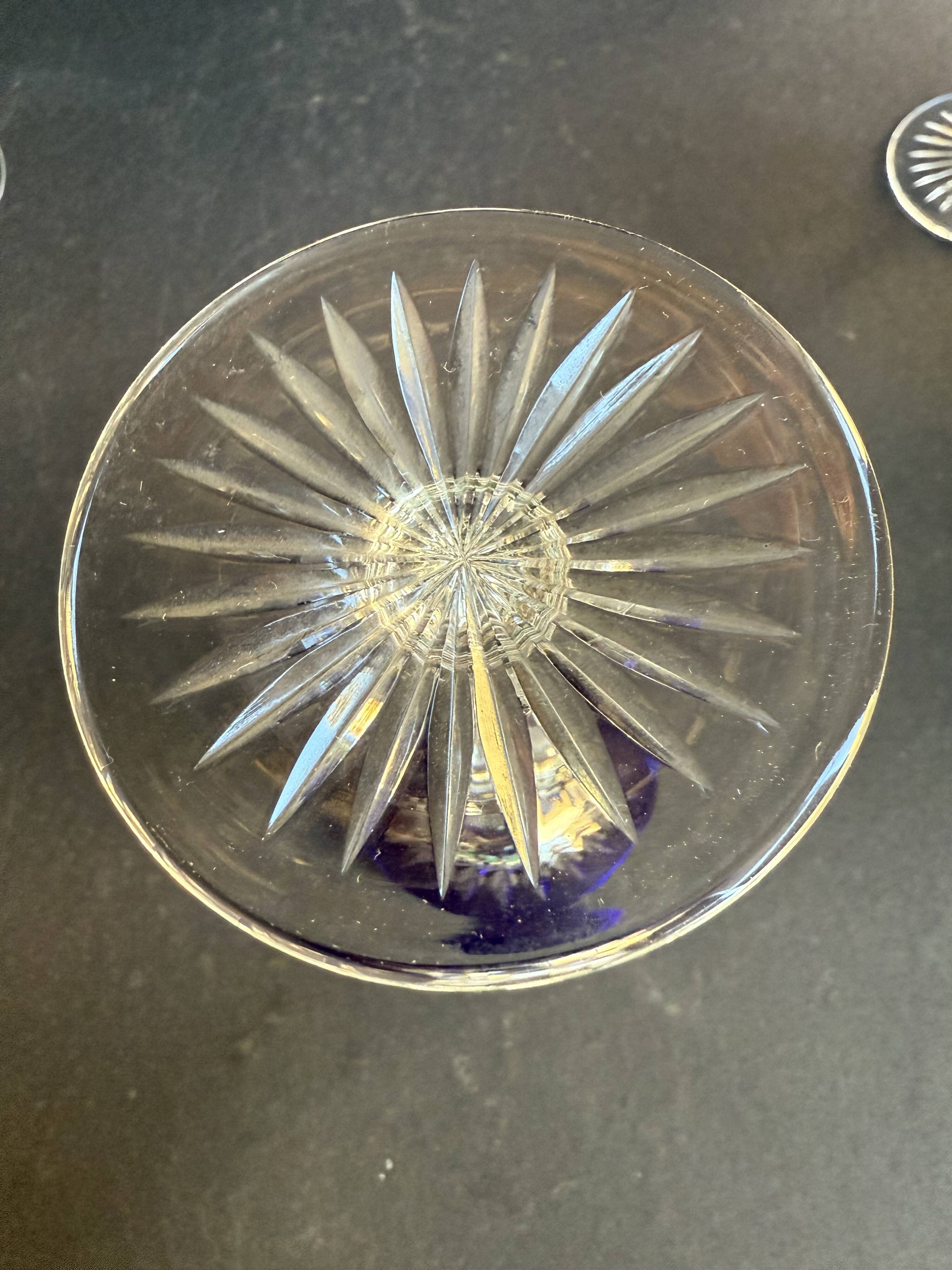 6 Wine Glasses – Double Crystal