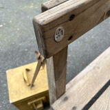 Double patinated school desk