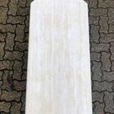 Coffee table in travertine chalk color