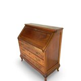 Antique Italian secrétaire in solid walnut, 1920s/1930s.