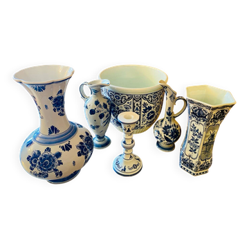 Large Delft blue set – Decorative blue and white ceramics, hidden