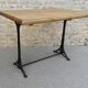 bistro table with cast iron legs signed Lelong, early 20th century