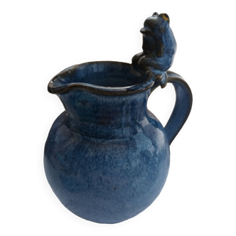 Blue pitcher