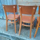 4 chaises de bistrot ancienne vintage