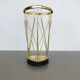Midcentury metal brass modernist umbrella stand, Germany, 1950s