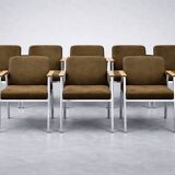 Vintage Mid-Century Modern German Brown Conference Chair from Drabert, 1970