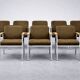 Vintage Mid-Century Modern German Brown Conference Chair from Drabert, 1970