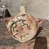 Vase plat forme gourde