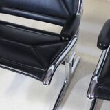 Pair of Eames Sling Tandem Armchairs