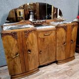 Art Deco period sideboard in blond walnut circa 1940