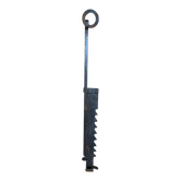 Ancienne crémaillère cuisson cheminée fer forge noir xixe vintage