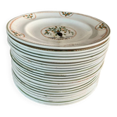 Assiettes plates Longwy Brest