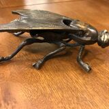 Vintage Ashtray Fly Design with Lid