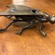 Vintage Ashtray Fly Design with Lid