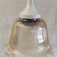 Smoked glass portable lamp - mid 20th century.