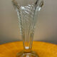Vintage chiseled glass vase 1960 1970