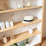 1950s compass foot bookcase shelf