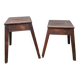 2 antique wooden workshop stools