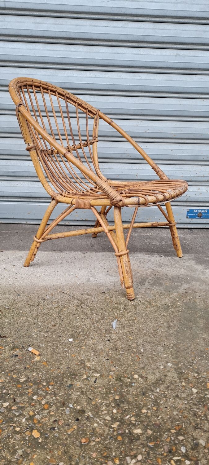 Rattan armchair 1960