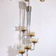 Chrome Murano Glass Chandelier