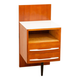 Table de nuit du milieu du siècle entièrement rénovée par Mojmír Požár, années 1960, Tchécoslovaquie