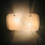 Paire of Murano glass and brass wall light by J. T. Kalmar, Austria, 1960s
