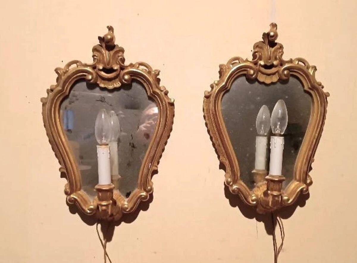 Paire d'appliques des années 50/60