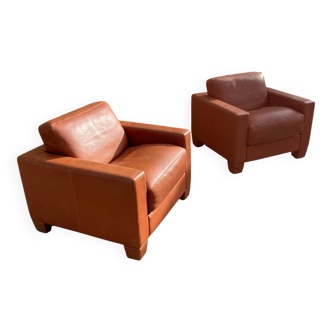 Pair of De Sede DS17 Armchairs