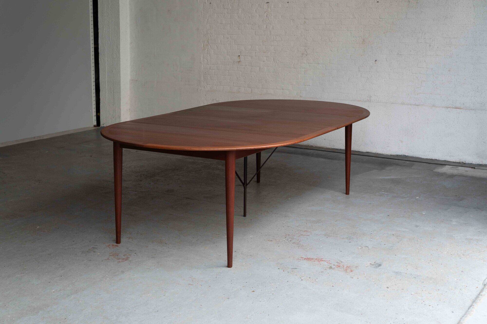 Large dining table by Grete Jalk