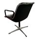 Brown leather office chair KNOLL Charles Pollock