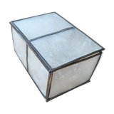 Vintage box in mother-of-pearl and brass