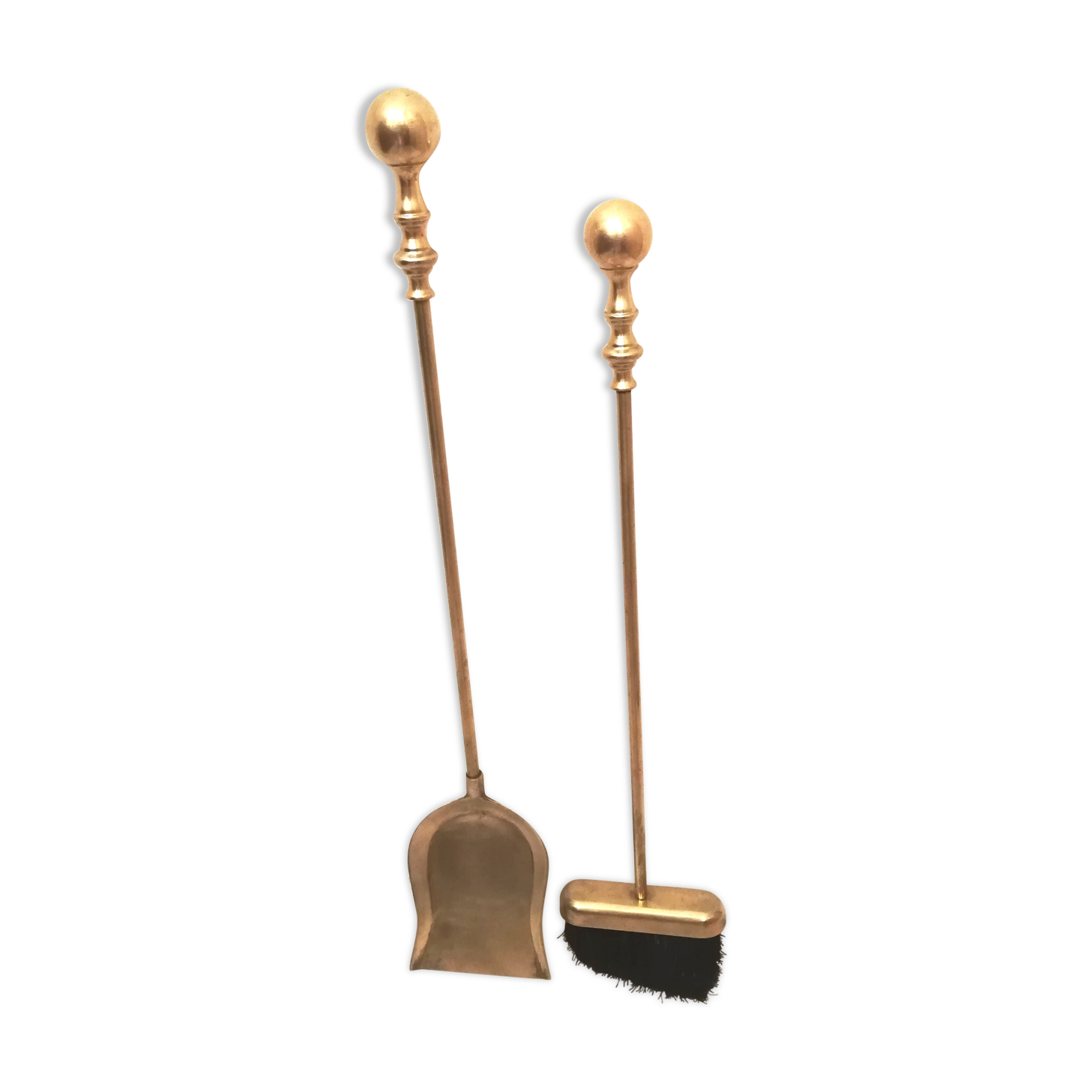 Needed shovel fireplace and brass broom