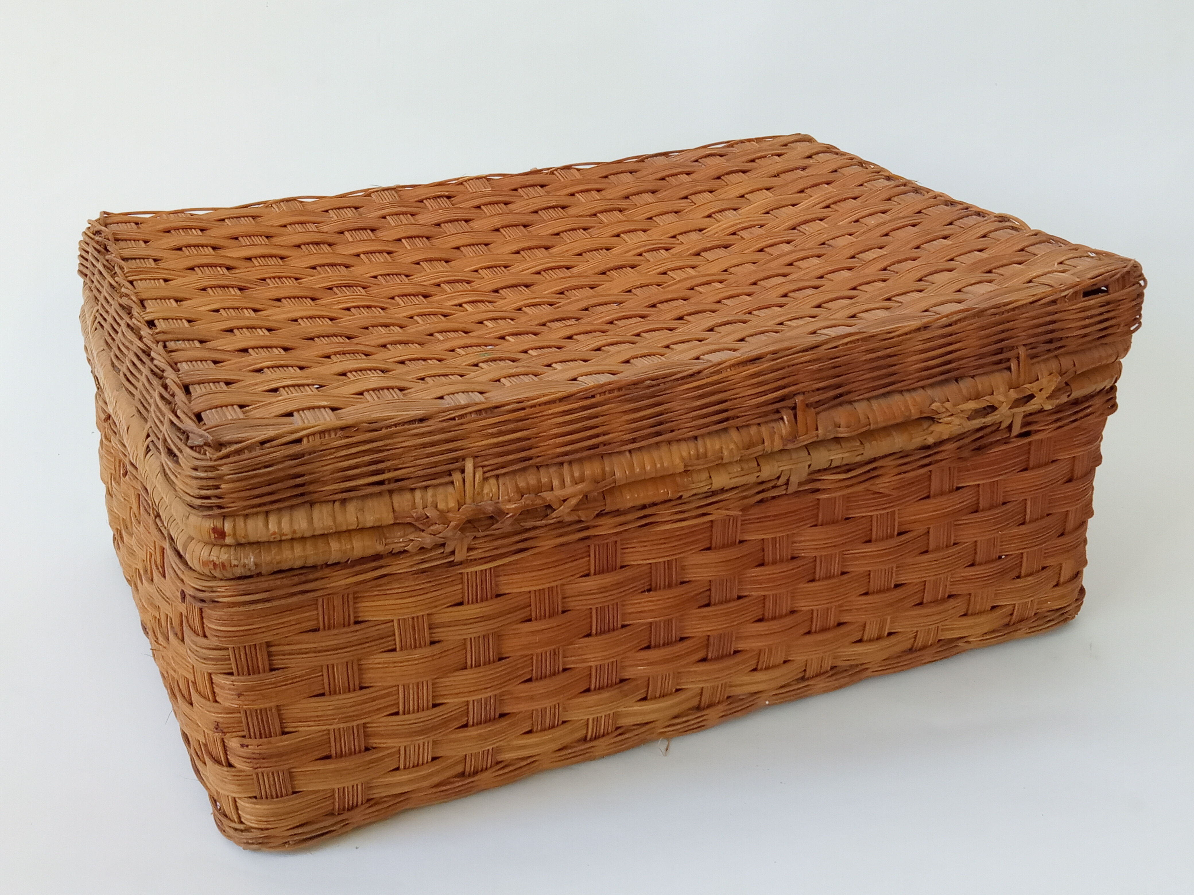 Rattan suitcase 70s