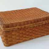 Rattan suitcase 70s