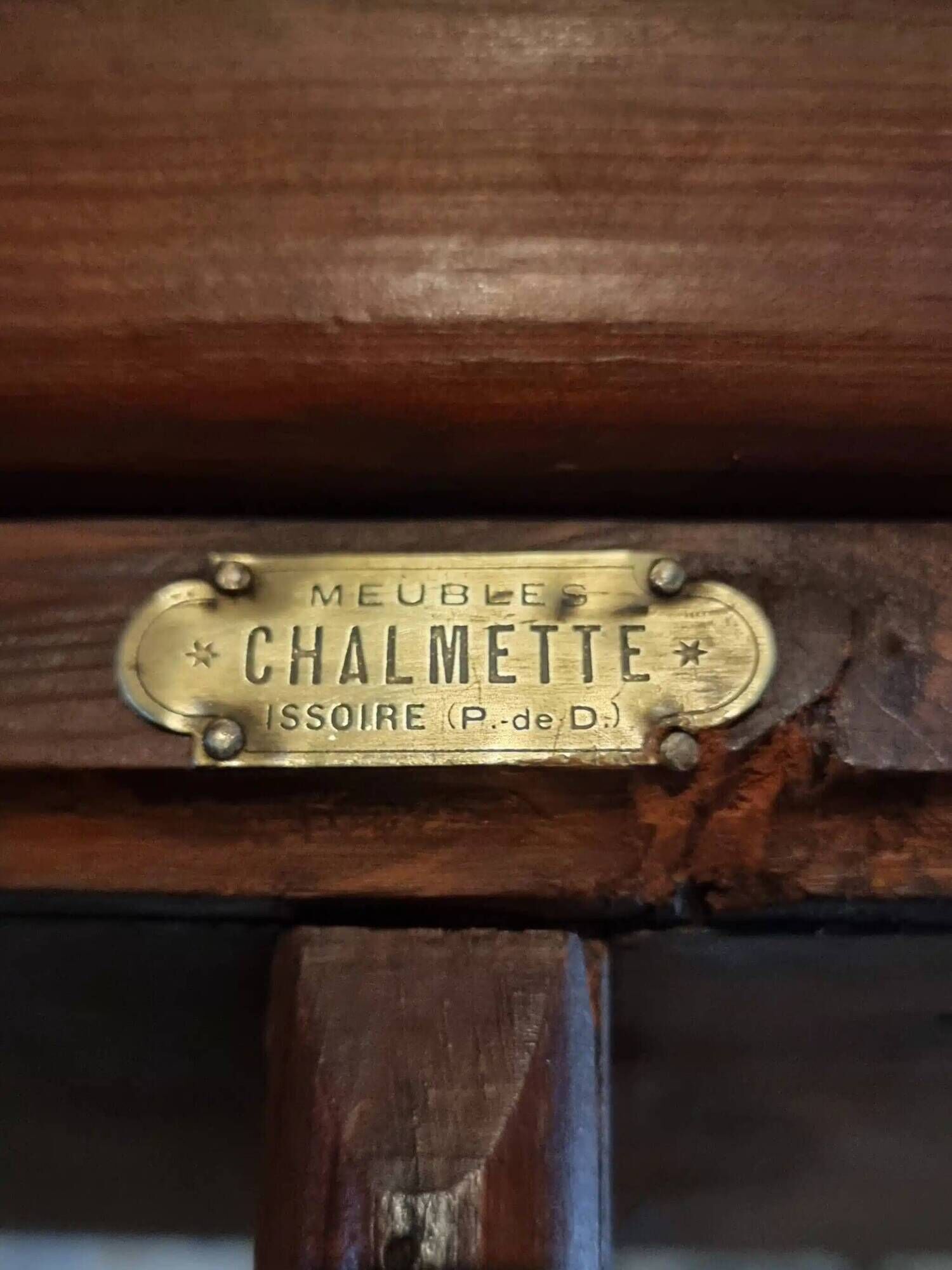 Large open shop shelf from an old French store by Chalmette, 1930s.