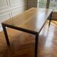 Table room & board parsons – noyer & metal structure – 183 × 91 cm