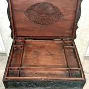 Ethnic carved wooden worker's furniture