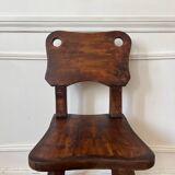 Rustic and brutalist chair